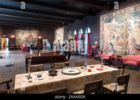 Innenraum der Palazzo in der Isabella Stewart Gardner Museum, Boston, Massachusetts, USA Stockfoto