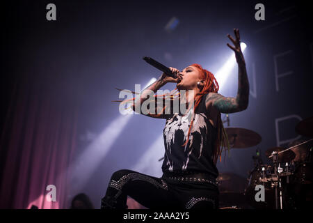 Infizierte Regen live bei o2 ritz Manchester november 2019 Stockfoto