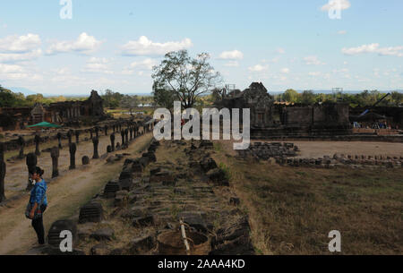 Khmer Tempel und Weltkulturerbe Vat Phou in der Nähe von Champasak ion Süden Laos Stockfoto