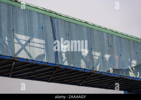 Hirtshals, Dänemark, 20. November 2019: Port des Unternehmens Colorline und Ankunft der Fähren in Dänemark Stockfoto