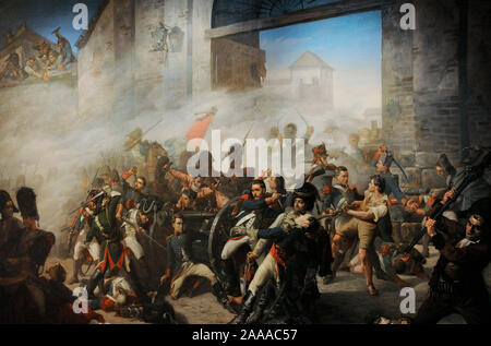 Luis Daoiz y Torres (1767-1808). Spanischen Militär. Tod von daoiz und Verteidigung der Monteleon Park, 1862. Malerei von Manuel Castellano (1826-1880). History Museum. Madrid. Spanien. Stockfoto