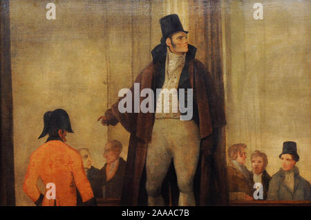 Leonardo Alenza y Nieto (1807-1845). Spanischer Maler. Herren unterhalten im Cafe de Levante in Madrid. History Museum. Madrid. Spanien. (Auf Kredit, Prado Museum, Madrid). Stockfoto