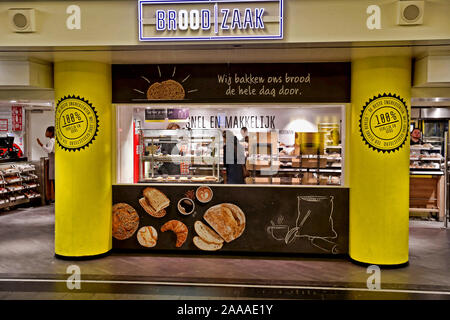 Amsterdam, Niederlande. 15 Sep, 2019. AMSTERDAM, 15-11-2019, Lager, Nu.nl, der Compagnie, Broodzaak Branche, Bäckerei Credit: Pro Schüsse/Alamy leben Nachrichten Stockfoto