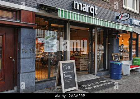 Amsterdam, Niederlande. 15 Sep, 2019. AMSTERDAM, 15-11-2019, Lager, Nu.nl, der Compagnie, Marqt, Branche, Supermarkt Credit: Pro Schüsse/Alamy leben Nachrichten Stockfoto