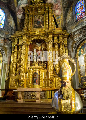 San Nicolas Hauptbild in San Nicolas de Bari und Kirche San Pedro Martir Stockfoto