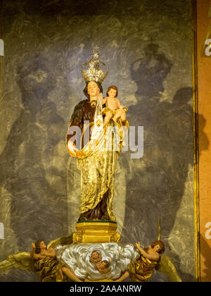 Kapelle der Heiligen Jungfrau Maria, Kirche San Nicolas de Bari, Valencia Stockfoto