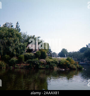 Jahrgang September 1972 Foto, Tom Sawyer Insel im Disneyland Park in Anaheim, Kalifornien. Quelle: Original 35 mm Transparenz Stockfoto