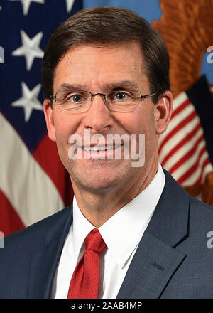 Dr. Mark Esper, amtierende Sekretär der Verteidigung, 20. Juni 2019. Stockfoto