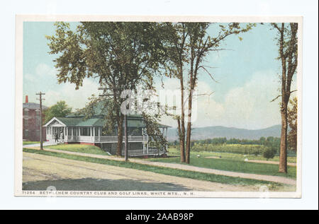 1913-1918, bis 1930 ausgestellt. Begann der "Vertrag", Karten für Museen und anderen Organisationen.; Country Club und Golf Links, Bethlehem, White Mountains, N.H. Stockfoto