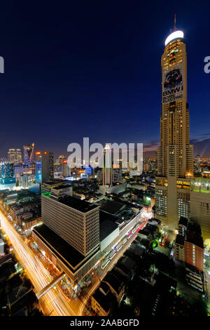 Indra Regent Hotel und Baiyoke Tower II, Pratunam, Bangkok Stockfoto