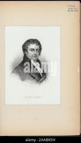 Illustriert von Thomas Addis Emmet, 1880. Band 2 besteht aus Seiten 1-99 von 1865, quarto, Ausgabe der Arbeit, Band 3, Seiten 99-213, Band 5, Seiten 303-400. Zitat/Referenz: EM 12348; De Witt Clinton. Stockfoto