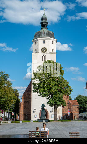 Paul Gerhardt Kirche im Zentrum von Lubben, Spreewald, Deutschland Stockfoto