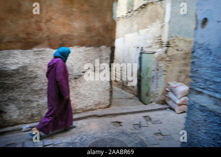 Marokko, Fes, Medina, Tägliches Leben Stockfoto