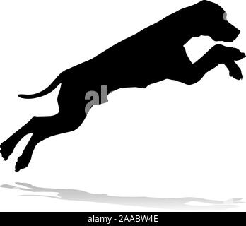 Hund Silhouette Haustier Stock Vektor