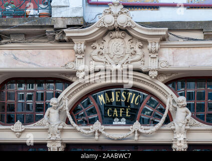 Majestic Café historisches Wahrzeichen in der Rua de Santa Catarina, Porto, Portugal Stockfoto