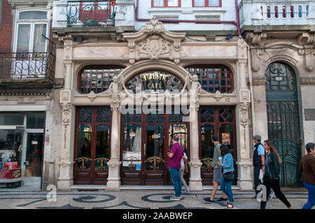 Majestic Café historisches Wahrzeichen in der Rua de Santa Catarina, Porto, Portugal Stockfoto