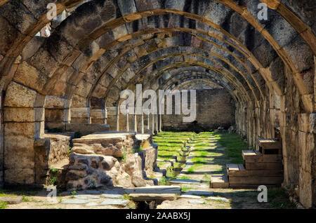 Agora der antiken Stadt Smyrna in Izmir, Türkei Stockfoto