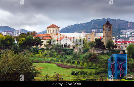 TRABZON, Türkei - 11. Oktober 2018 - Hagia Sophia (Ayasofya) von Trabzon Stockfoto