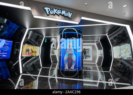 Pokemon Center Shibuya ist während der SHIBUYA PARCO Department Store drücken Sie auf Vorschau in Tokio vorgestellt, Japan am 19. November 2019. Das kürzlich renovierte populären Shopping Komplex wird für die Öffentlichkeit zugänglich am 22. November 2019. (Foto von Lba) Stockfoto