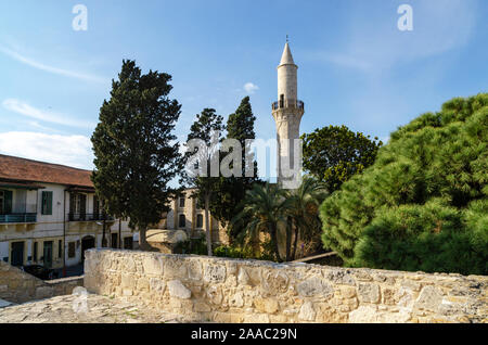 Minarett der Moschee in Larnaca, Zypern Stockfoto