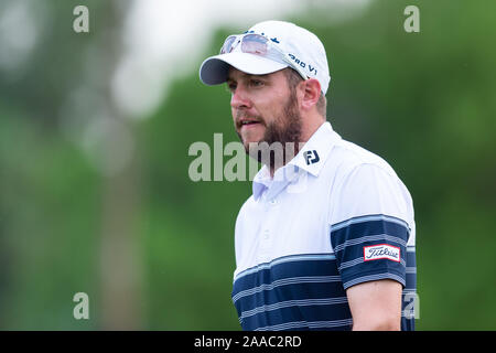 Dubai, VAE. Nov, 2019 21. Matthäus Southgate von England in Runde 1 Während der DP World Tour Meisterschaft an der Jumeirah Golf Estates, Dubai, UAE am 21. November 2019. Foto von Grant Winter. Nur die redaktionelle Nutzung, eine Lizenz für die gewerbliche Nutzung erforderlich. Keine Verwendung in Wetten, Spiele oder einer einzelnen Verein/Liga/player Publikationen. Credit: UK Sport Pics Ltd/Alamy leben Nachrichten Stockfoto