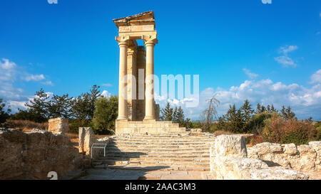 Ruinen der alten Apollo Hylates Sanctuary und Tempel in der Nähe von Limassol, Zypern. Stockfoto