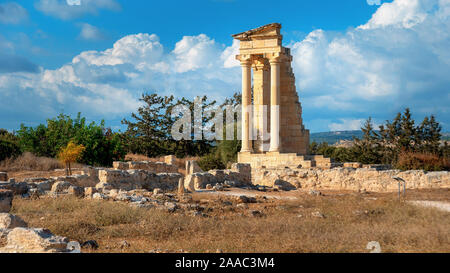 Ruinen der alten Apollo Hylates Sanctuary und Tempel in der Nähe von Limassol, Zypern. Stockfoto