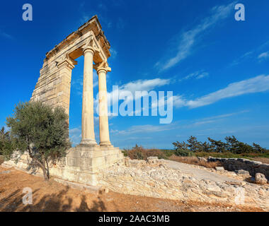 Ruinen der alten Apollo Hylates Sanctuary und Tempel in der Nähe von Limassol, Zypern. Stockfoto