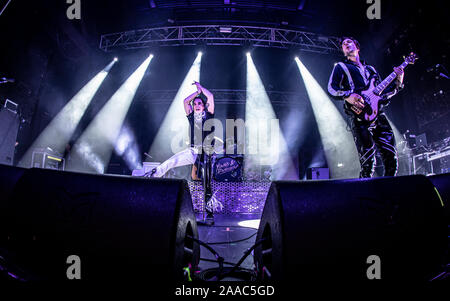 Die Struts live auf der Bühne des O2 Academy in Bournemouth, Dorset. Mit: Die Struts Wo: Bournemouth, Dorset, Großbritannien Wann: 20 Okt 2019 Credit: WENN.com Stockfoto