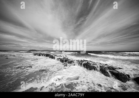 Strände südlich von Corralejo, Fuerteventura, Kanarische Inseln, Spanien, Europa. Stockfoto