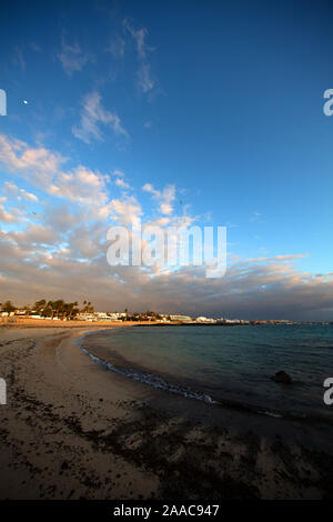 Strände südlich von Corralejo, Fuerteventura, Kanarische Inseln, Spanien, Europa. Stockfoto