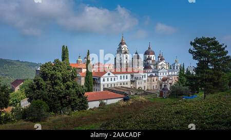 Die malerische Landschaft von St Andrews Skete, Berg Athos Stockfoto