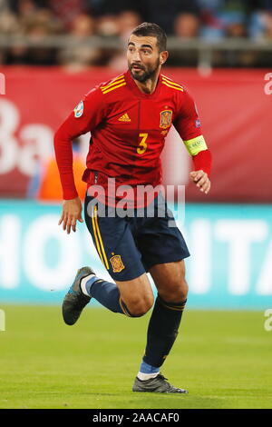 Cadiz, Spanien. 15 Nov, 2019. Raul Albiol (ESP) Fußball: UEFA-Europameisterschaft 2020 Qualifying Match zwischen Spanien 7-0 Malta im Estadio Ramón de Carranza in Cadiz, Spanien. Credit: mutsu Kawamori/LBA/Alamy leben Nachrichten Stockfoto