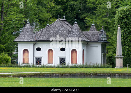 26. Mai, 2019. Österreich, Schloss Hellbrunn. Schloss und Gärten. Architektur Stockfoto