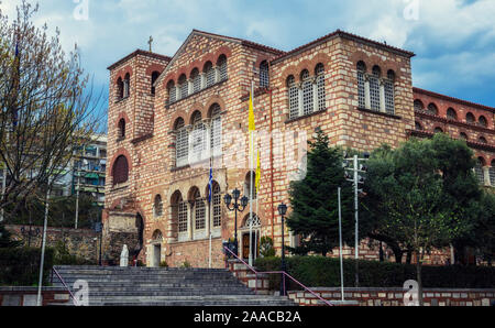 Die Kirche des Hl. Demetrius oder Hagios Demetrios ist das wichtigste Heiligtum des Hl. Demetrius, der Schutzpatronin von Thessaloniki im Zentralen Mace gewidmet Stockfoto