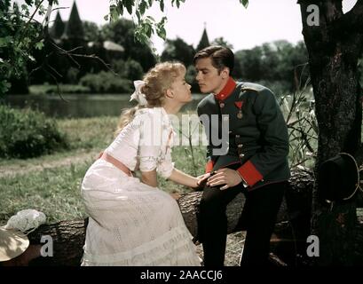 ALAIN DELON und Romy Schneider, CHRISTINE (1958), unter der Regie von Pierre Gaspard-HUIT. Credit: SPEVA FILME/Album Stockfoto