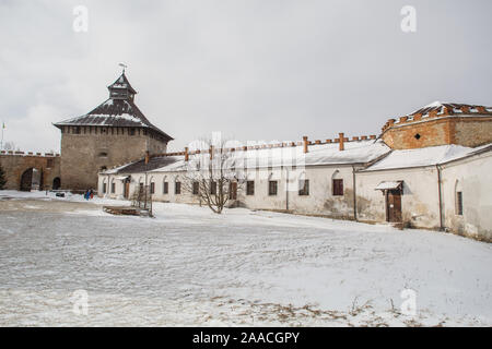 Medzhybizh, Ukraine - 06 Januar 2015: Medzhybizh Schloss, einem der stärksten Festung der Krone des Königreichs Polen in Podolien anbrachte Stockfoto