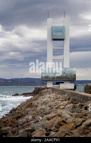 Coruna/Spanien - 20. November 2019: Coast Guard search und Rescue Coordination Center in Coruna Spanien Stockfoto