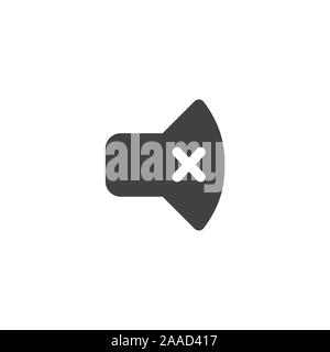 Handy Ton aus oder auf das Symbol w Linien zeigen Sound Stock Vektor