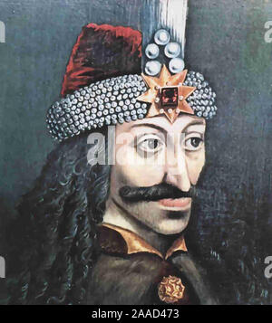 Portrait von Sveti Vlas Tepes Dracula von Wallacchia Stockfoto