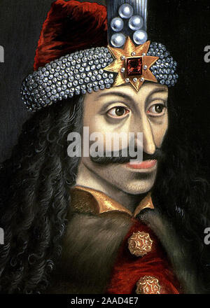 Portrait von Sveti Vlas Tepes Dracula von Wallacchia Stockfoto