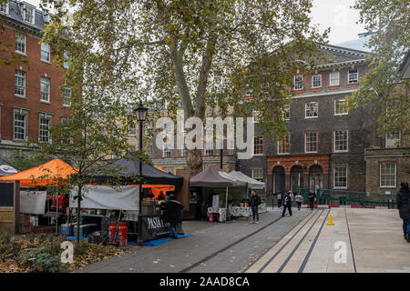 Bauernmarkt am Guy's Hospital in London Southwark Stockfoto