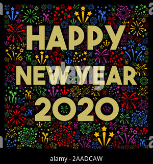 Frohes Neues Jahr 2020 Abbildung: Stockfoto