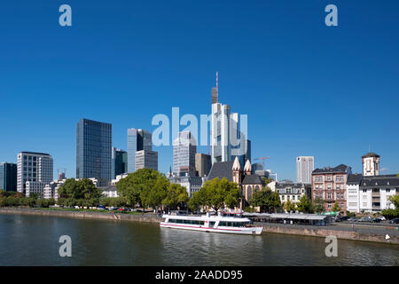 Bundesrepublik Deutschland, Hessen, Frankfurt am Main, nördliches Mainufer (keine Pr, nur redaktionell) Stockfoto