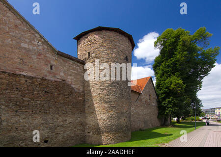 Bundesrepublik Deutschland, Hessen, Bad Orb, historische Stadtmauer (redaktionell, keine Pr) Stockfoto