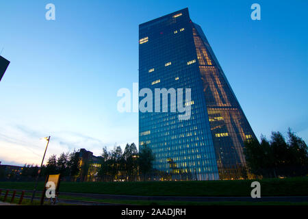 Bundesrepublik Deutschland, Hessen, Frankfurt am Main, Gebäude der Europäischen Zentralbank EZB, nur redaktionell, keine Pr Stockfoto