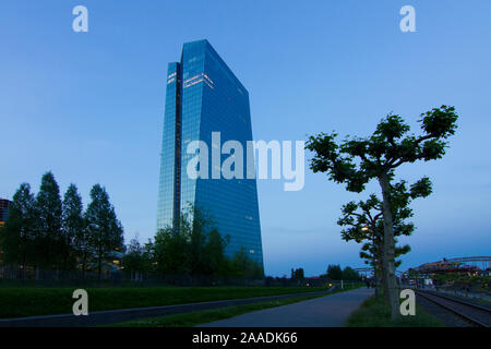 Bundesrepublik Deutschland, Hessen, Frankfurt am Main, Gebäude der Europäischen Zentralbank EZB, nur redaktionell, keine Pr Stockfoto