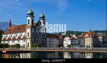 Die Jesuitenkirche in Luzern, Schweiz Stockfoto