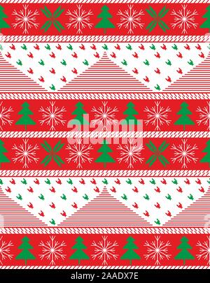 Nahtlose Muster der Winterurlaub Hintergrund. Frohe Weihnachten und guten Rutsch ins neue Jahr. - Vektor Stock Vektor