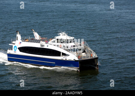 NYC Fähre von hornblower New York City USA betrieben Stockfoto